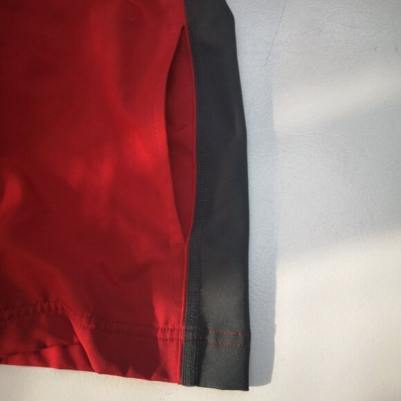 Nike Dri-Fit Men's Size Medium Full Zip Lightweight Red & Grey Jacket - Picture 6 of 11